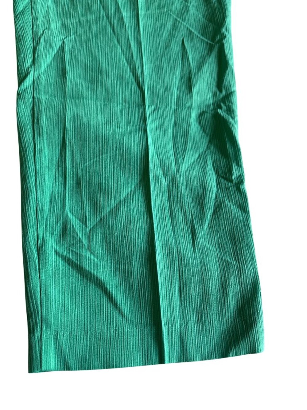 Allison Daley Green Pull-On Crinkle Knit Womens Pants Size 18W Made In Canada - Picture 3 of 9